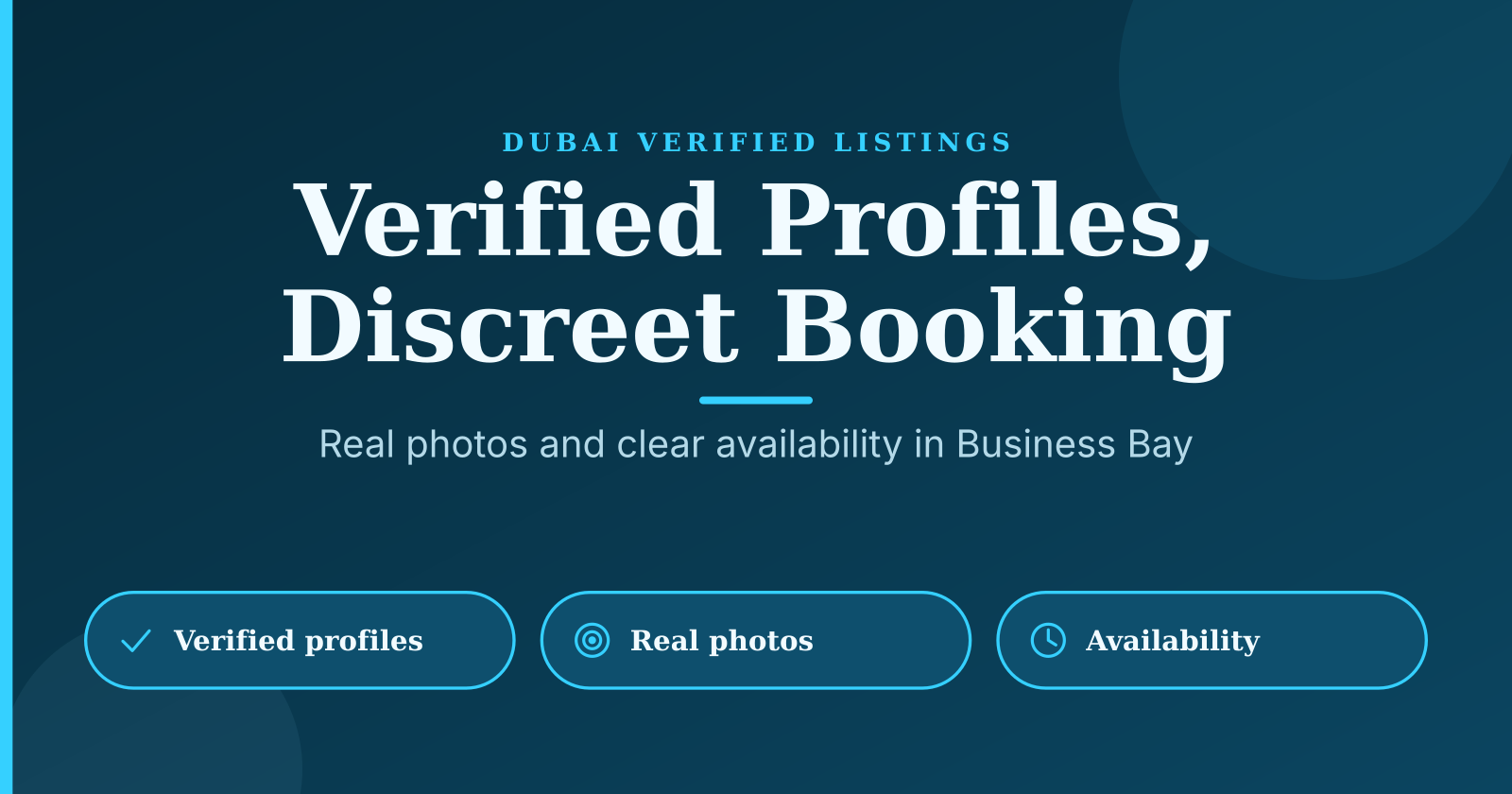 Dubai Escort Services: Verified Profiles and Discreet Booking Guide